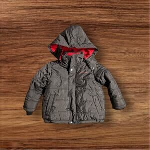 Calvin Klein Puffer Jacket Youth Size 3T dark Gray Outdoor Coat Boys